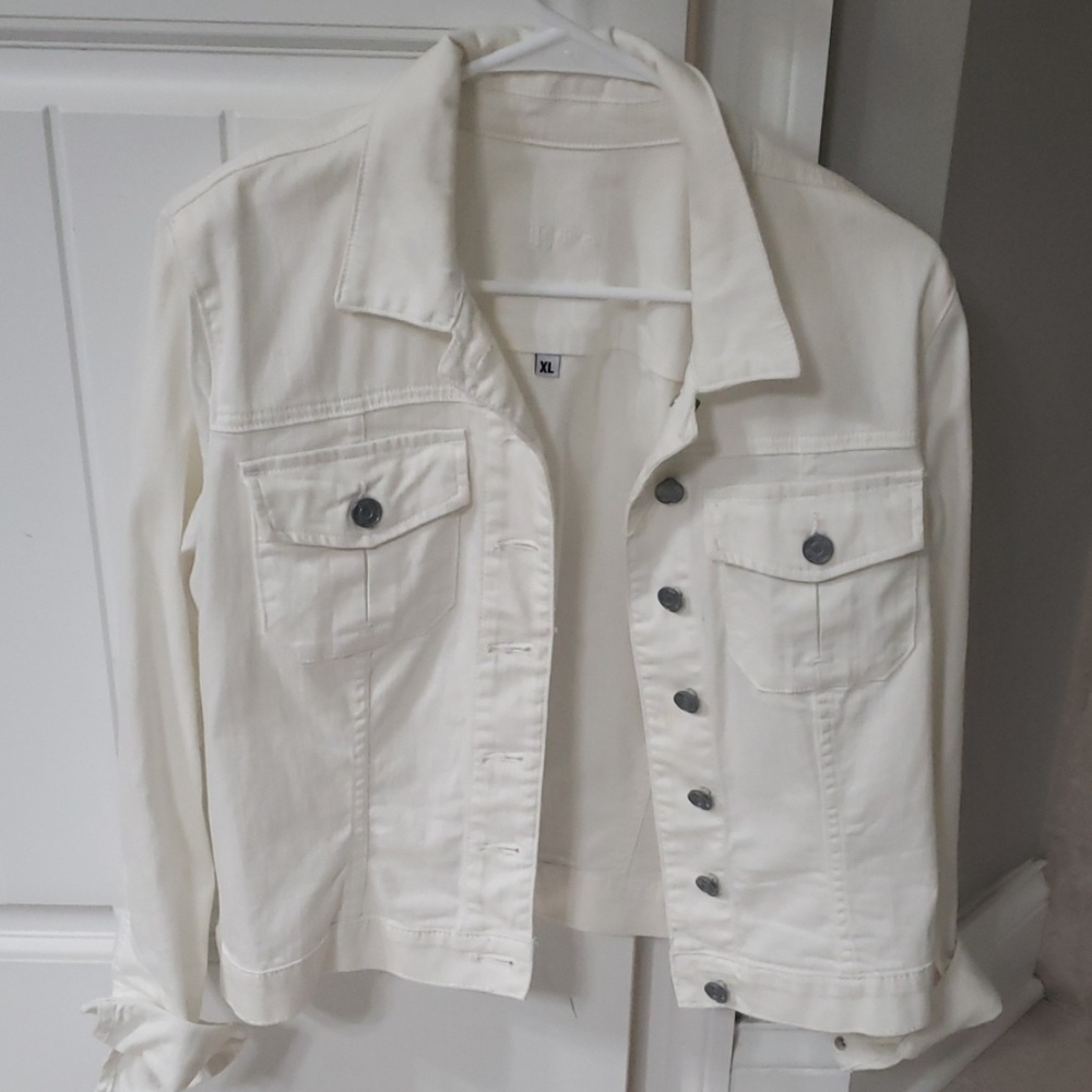 White Jean Jacket